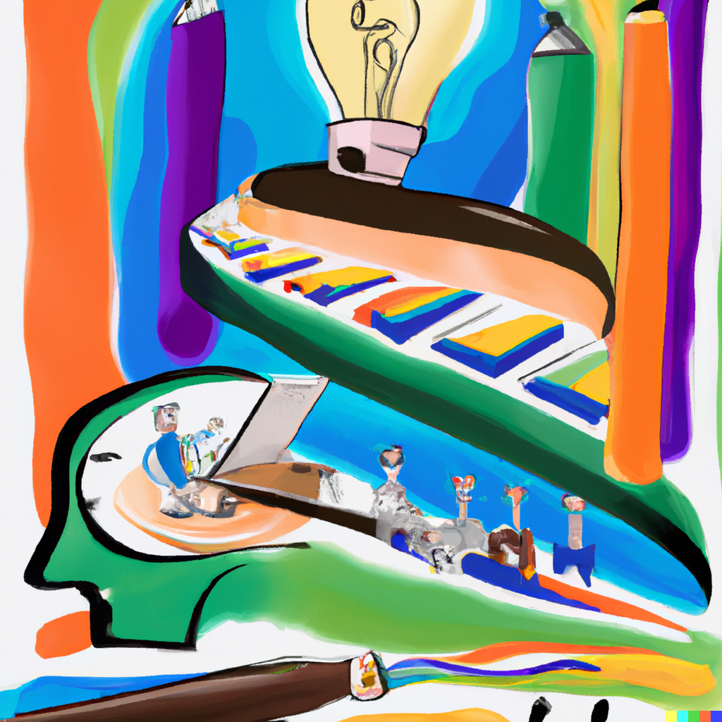 AI abstract image of light bulb